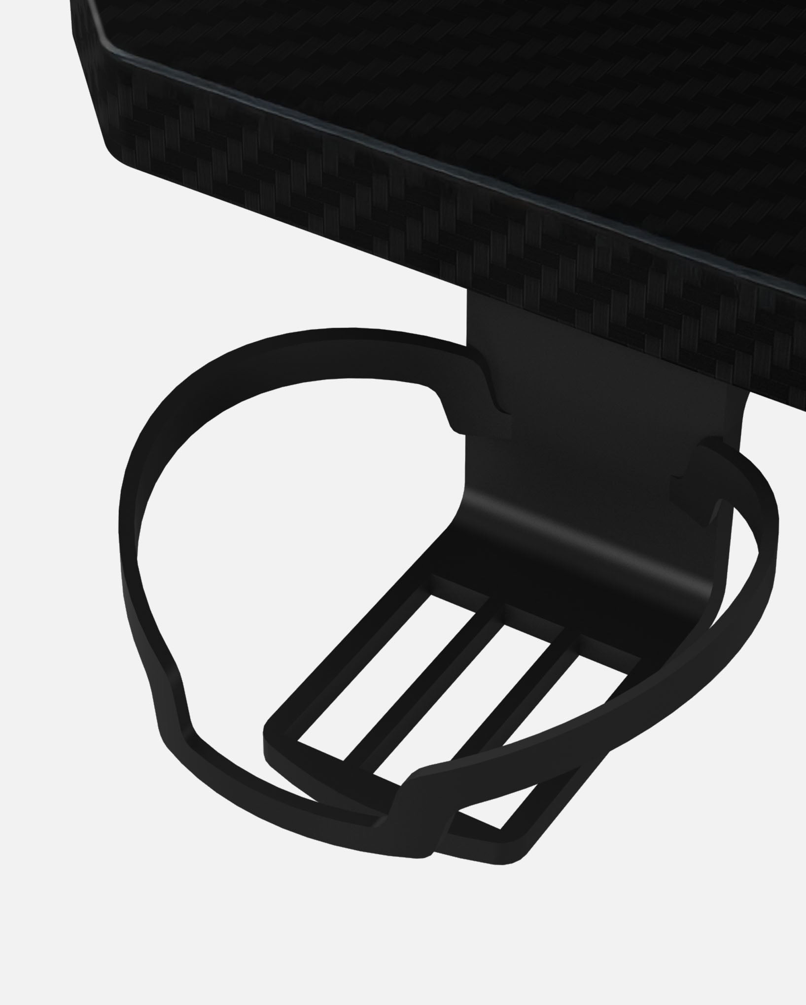 Core 120 Gaming Desk | LEDs, Headphone & Drink Mounts (Carbon Fibre Black, 120cm) (Outlet) Outlet Products - Marcel Olsen