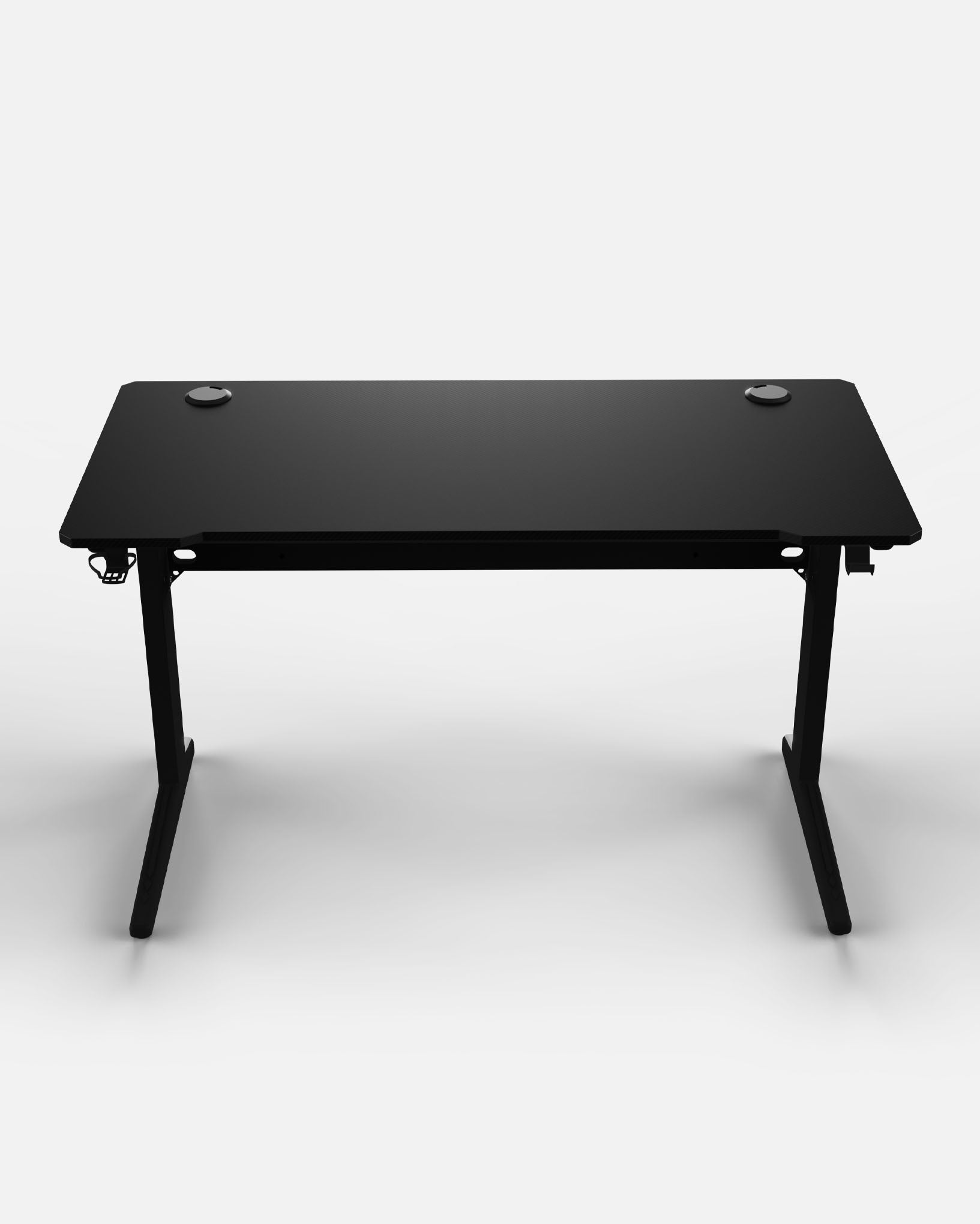 Core 120 Gaming Desk | LEDs, Headphone & Drink Mounts (Carbon Fibre Black, 120cm) Gaming Desk - Marcel Olsen