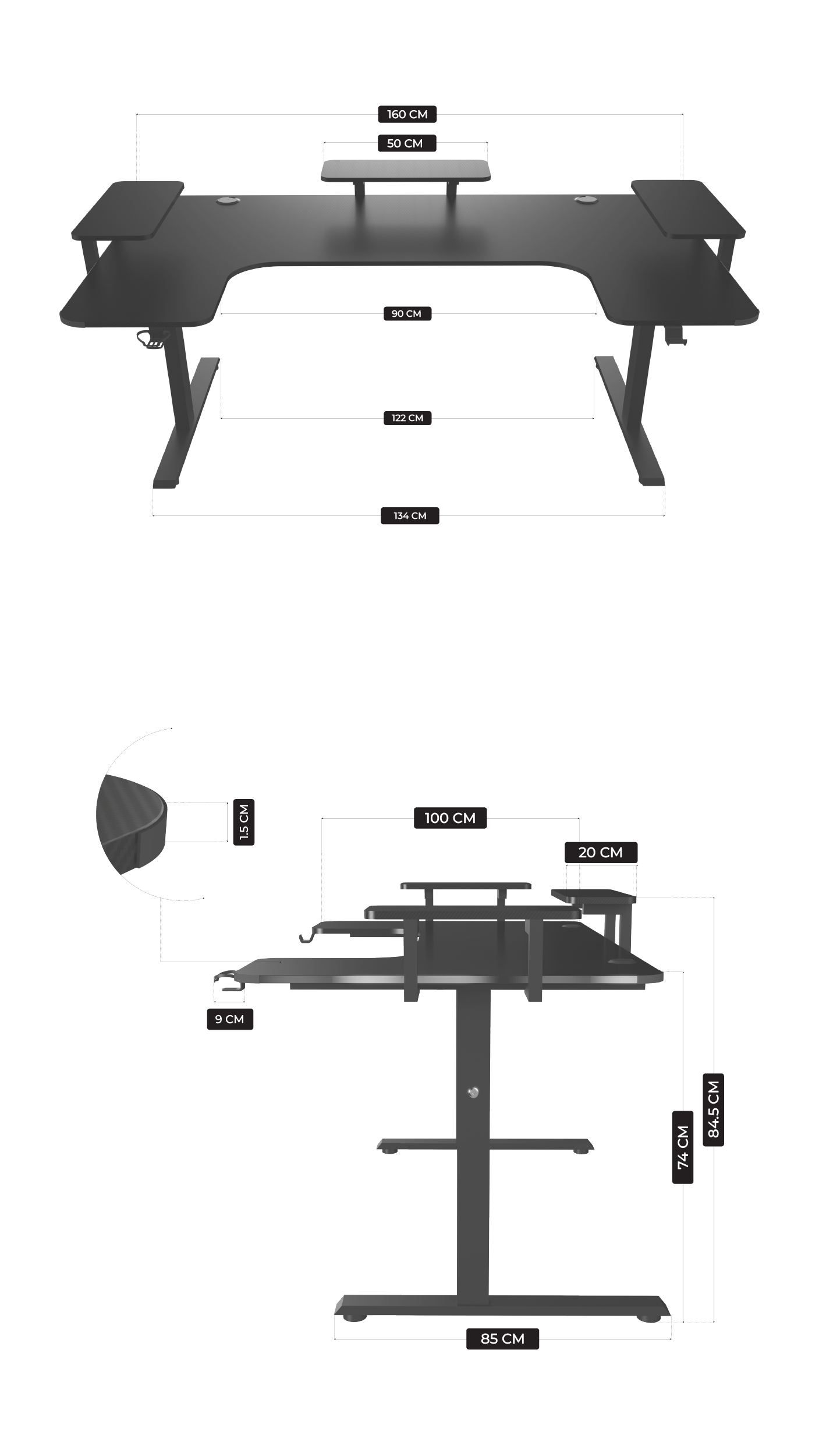 Product dimensions