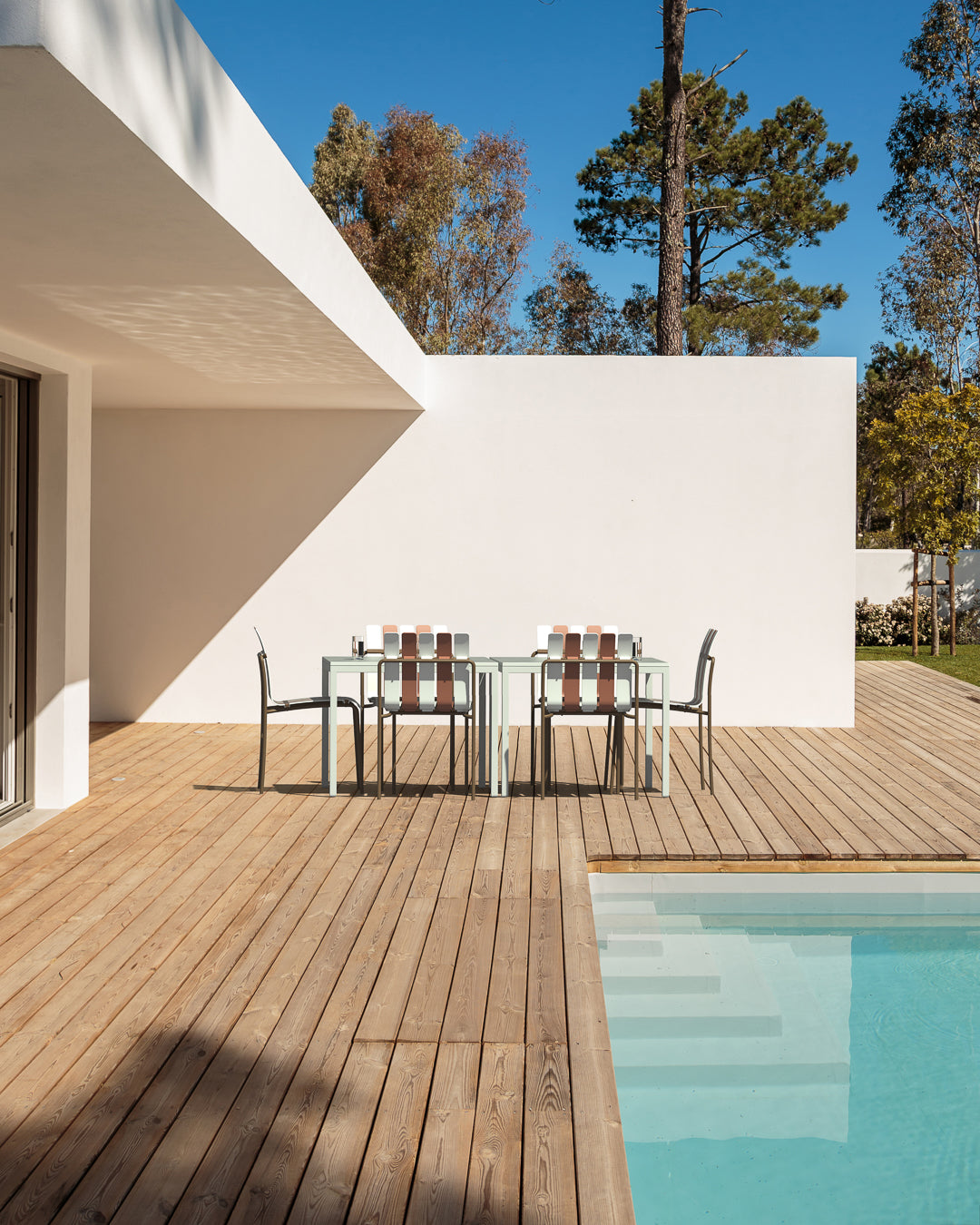Ondara Outdoor Dining Table (Alba White, 85cm) – Modern Boho Patio Table - Marcel Olsen