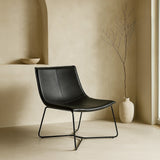 Bergondo Cocoon Accent Chair (Shadow Slate Black) – Mid-century Modern Coconut Style Lounge Chair - Marcel Olsen