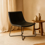 Bergondo Cocoon Accent Chair (Shadow Slate Black) – Mid-century Modern Coconut Style Lounge Chair - Marcel Olsen