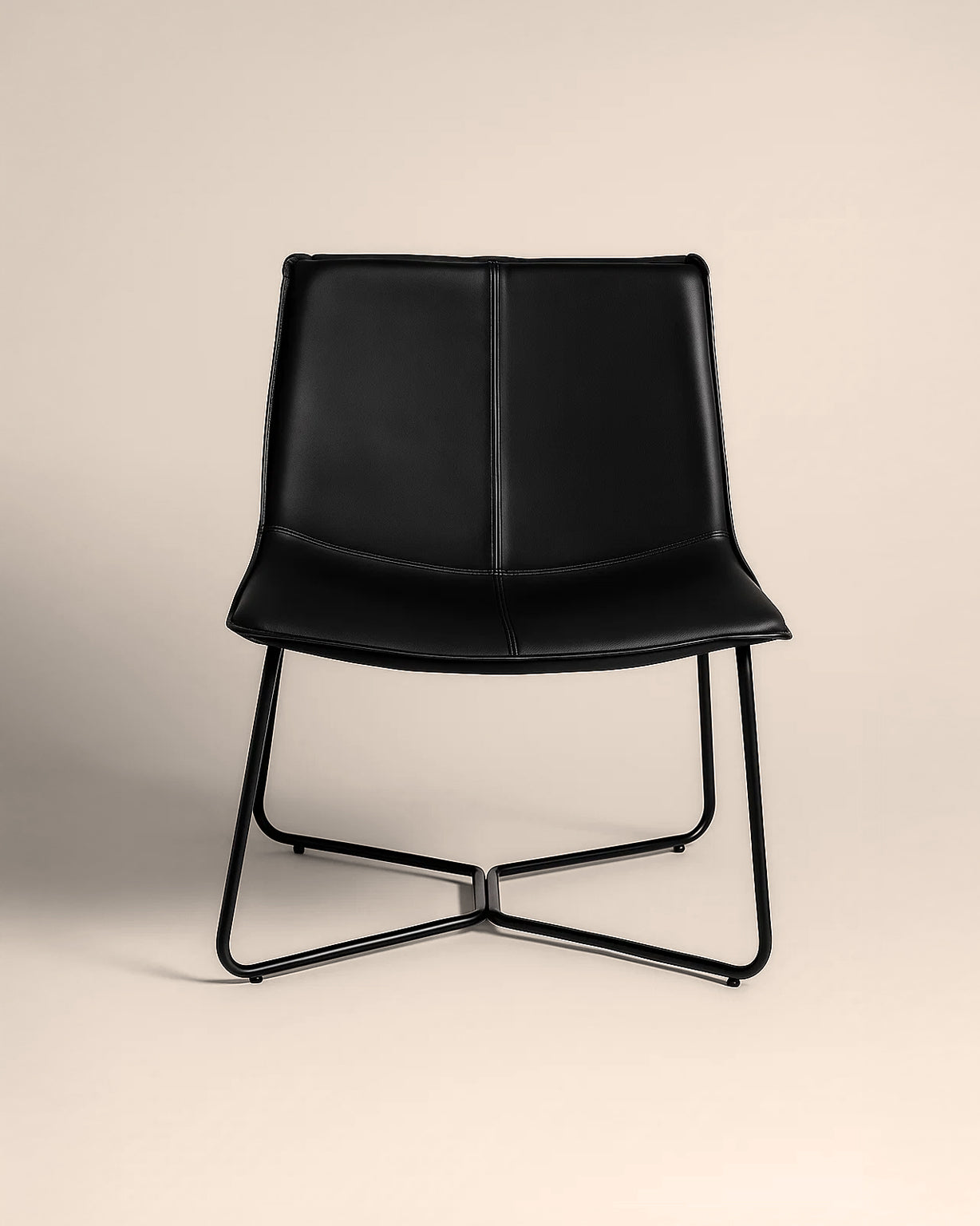 Bergondo Cocoon Accent Chair (Shadow Slate Black) – Mid-century Modern Coconut Style Lounge Chair - Marcel Olsen