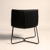 Bergondo Cocoon Accent Chair (Shadow Slate Black) – Mid-century Modern Coconut Style Lounge Chair - Marcel Olsen