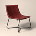 Bergondo Cocoon Accent Chair (London Brick Red ) – Mid-century Modern Coconut Style Lounge Chair - Marcel Olsen