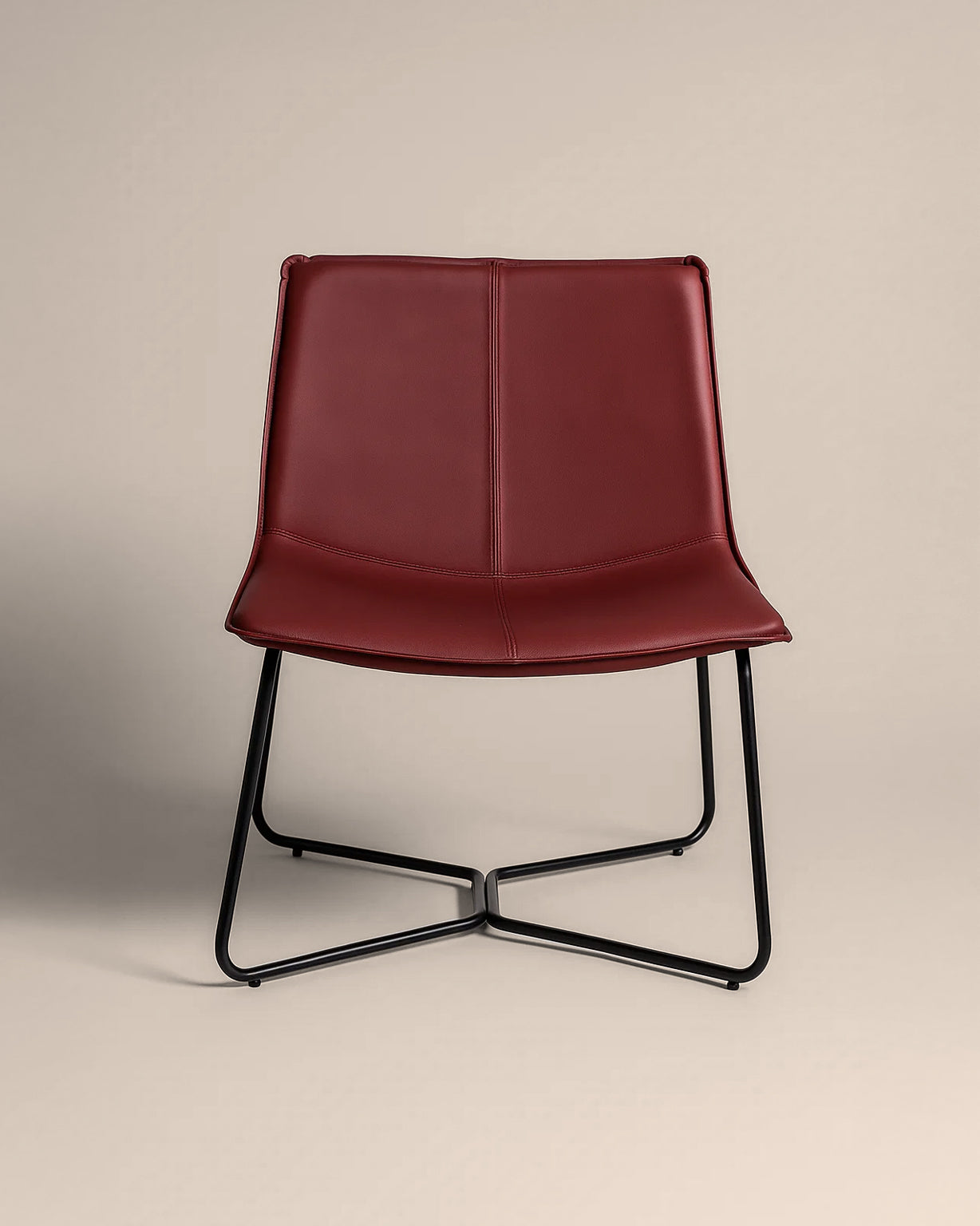 Bergondo Cocoon Accent Chair (London Brick Red ) – Mid-century Modern Coconut Style Lounge Chair - Marcel Olsen