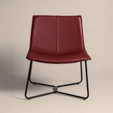 Bergondo Cocoon Accent Chair (London Brick Red ) – Mid-century Modern Coconut Style Lounge Chair - Marcel Olsen