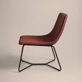 Bergondo Cocoon Accent Chair (London Brick Red ) – Mid-century Modern Coconut Style Lounge Chair - Marcel Olsen