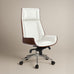 Ergonomic Danish Office Chair (White, High) | Scandinavian Desk Chair Office Chair - Marcel Olsen
