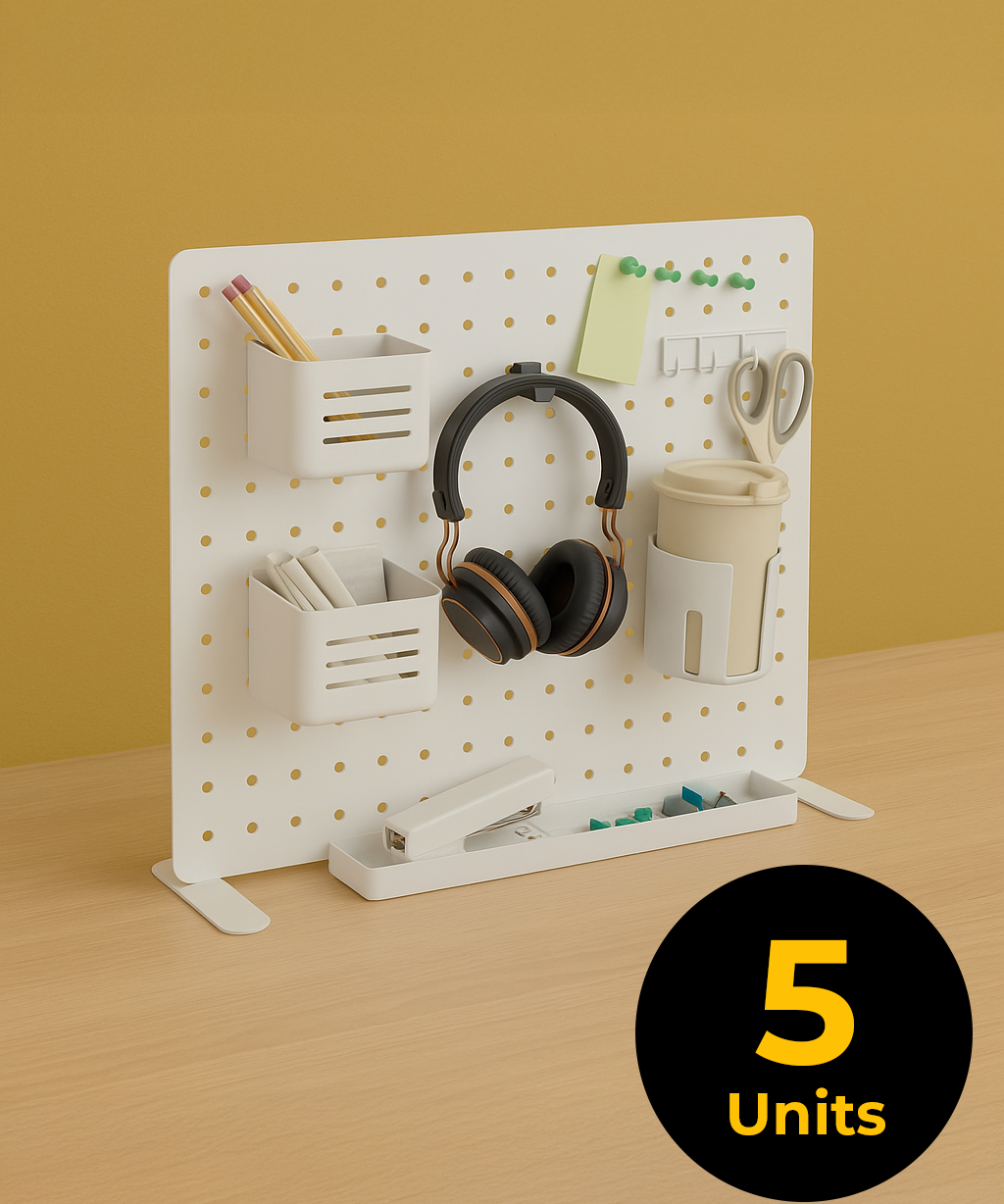 Desk Storage Rack Pegboard (5 Units) Outlet Products - Marcel Olsen