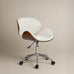 Ergonomic Danish Office Chair (White, Wing) | Scandinavian Desk Chair Office Chair - Marcel Olsen