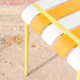 Ondara Outdoor Chair (Citrus Orange, Yellow & White) – Modern Boho Patio Chair - Marcel Olsen
