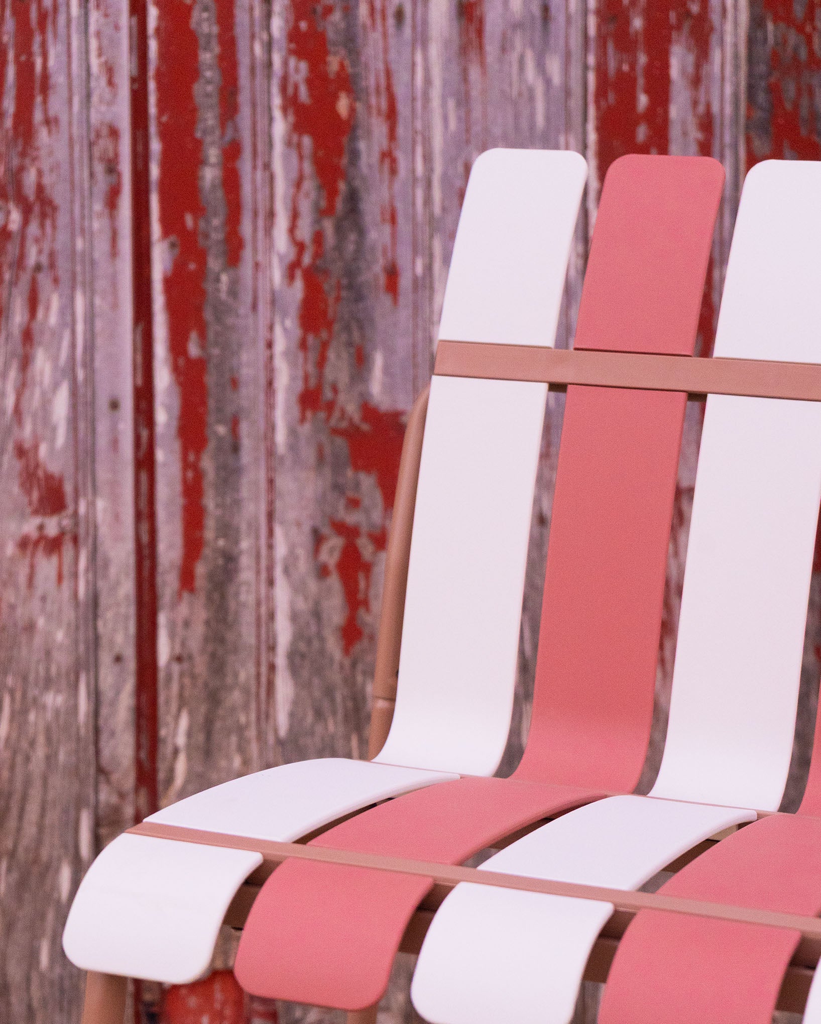 Ondara Outdoor Chair (Nude Beige & White) – Modern Boho Patio Chair - Marcel Olsen