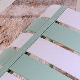 Ondara Outdoor Chair (Sage Green & White) – Modern Boho Patio Chair - Marcel Olsen