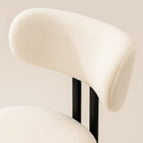 Riancho Dining Chair (White Bouclé) – Modern Minimalist Dining Chair - Marcel Olsen