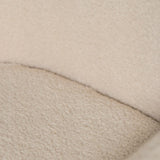 Sheepskin Upholstered Desk Chair (Sahara Beige Bouclé) – Modern Home Office Swivel Chair - Marcel Olsen