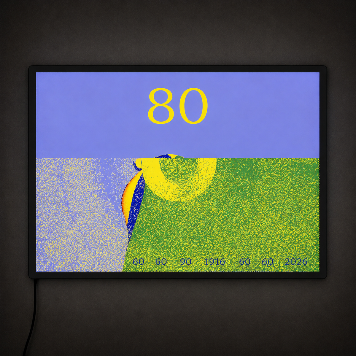 80th Birthday Art