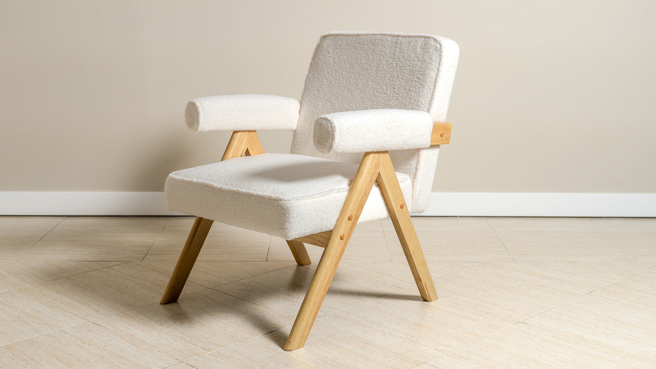 Bascuas Boho Upholstered Armchairs – Mid-century Style Accent Chairs