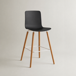 Casco Scandinavian Bar Stools – Set of 4 (Jet Black / Arctic White) – Outlet Outlet Products - Marcel Olsen