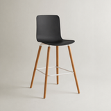 Casco Scandinavian Bar Stools – Set of 4 (Jet Black / Arctic White) – Outlet Outlet Products - Marcel Olsen