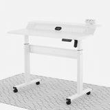 Electric Standing Desk (White, 120cm) | Two Tier, Sit-Stand Desk Electric Standing Desk - Jacob Bek