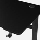 Core 120 Gaming Desk | LEDs, Headphone & Drink Mounts (Carbon Fibre Black, 120cm) Gaming Desk - Gaming