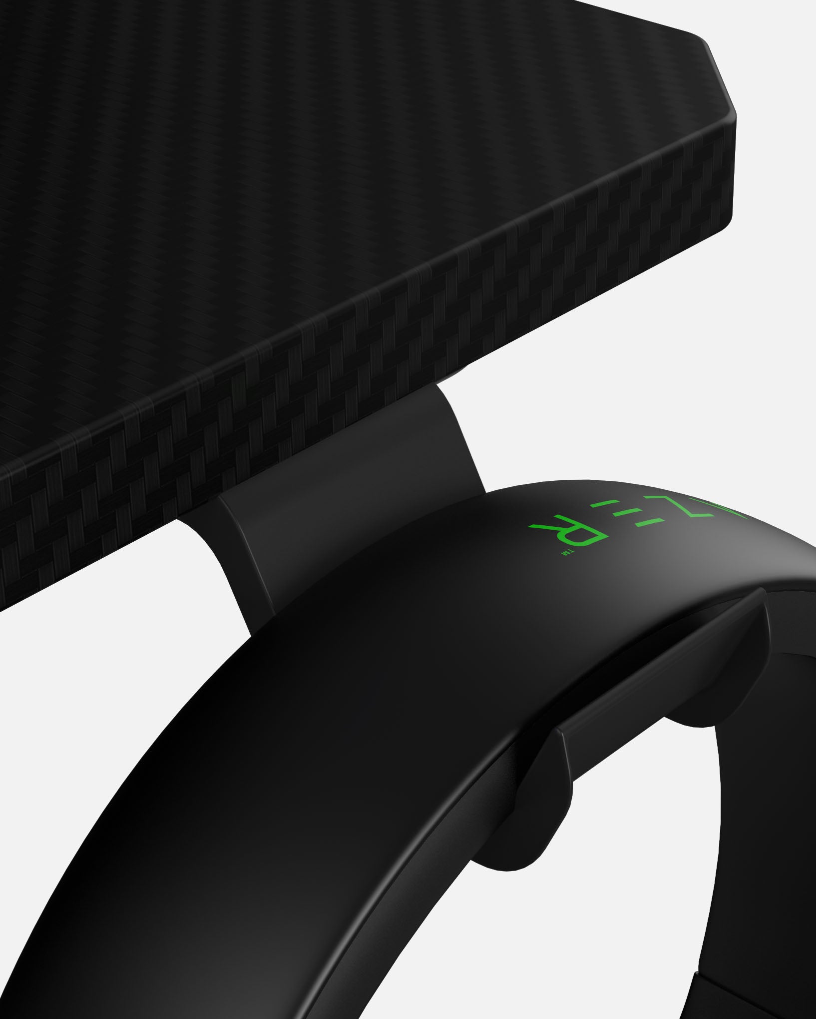 Core 120 Gaming Desk | LEDs, Headphone & Drink Mounts (Carbon Fibre Black, 120cm) Gaming Desk - Gaming