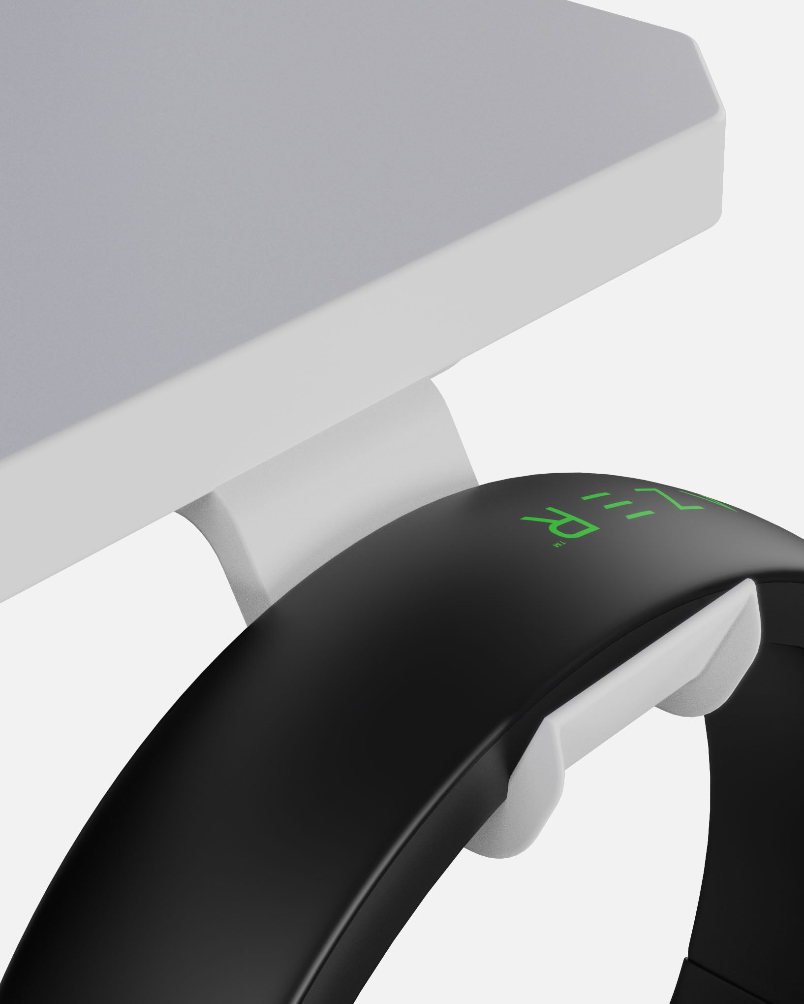 Core 120 Gaming Desk | LEDs, Headphone & Drink Mounts (Carbon Fibre White, 120cm) Gaming Desk - Gaming