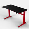 Core 120 Gaming Desk | LEDs, Headphone & Drink Mounts (Carbon Fibre Red, 120cm) Gaming Desk - Gaming