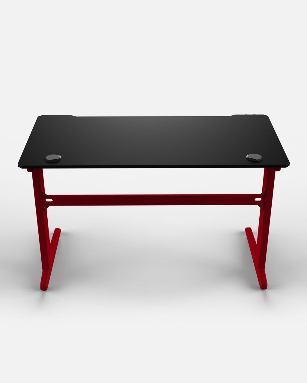 Core 120 Gaming Desk | LEDs, Headphone & Drink Mounts (Carbon Fibre Red, 120cm) - Outlet Gaming Desk - Marcel Olsen