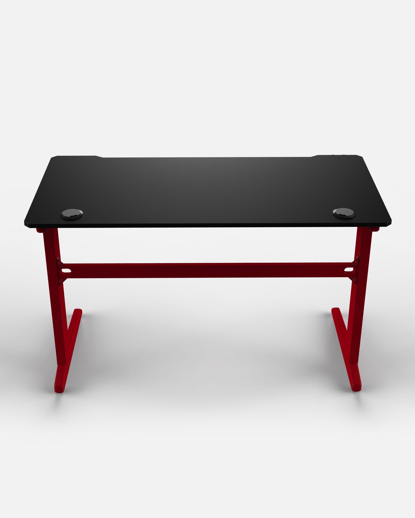 Core 120 Gaming Desk | LEDs, Headphone & Drink Mounts (Carbon Fibre Red, 120cm) - Outlet Gaming Desk - Marcel Olsen