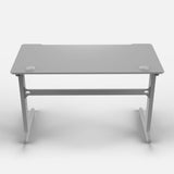 Core 120 Gaming Desk | LEDs, Headphone & Drink Mounts (Carbon Fibre White, 120cm) Gaming Desk - Gaming