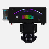 Core 140 Gaming Desk | LEDs, Headphone & Drink Mounts (Carbon Fibre Black, 140cm) Gaming Desk - Gaming