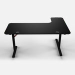 Pro 140 Gaming Desk Corner | LEDs, Headphone & Drink Mounts (Carbon Fibre Black, 140cm) Gaming Desk - Gaming
