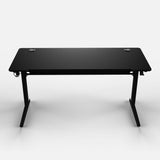 Core 140 Gaming Desk | LEDs, Headphone & Drink Mounts (Carbon Fibre Black, 140cm) Gaming Desk - Gaming