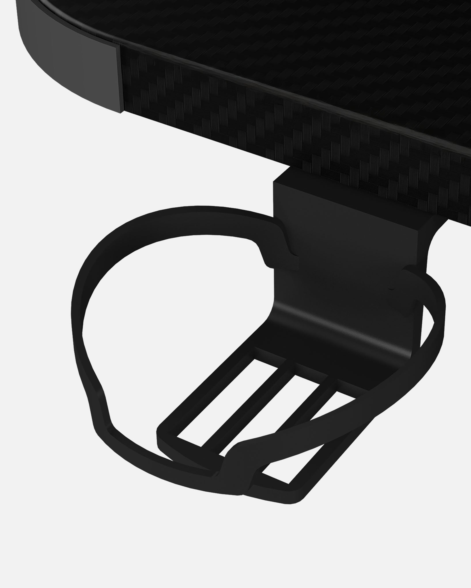Essentials 140 Gaming Desk | LEDs, Headphone & Drink Mounts (Carbon Fibre Black, 140cm) Gaming Desk - Gaming