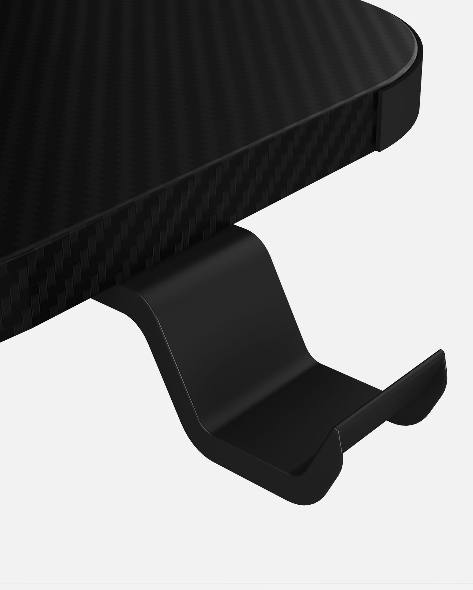 Essentials 140 Gaming Desk | LEDs, Headphone & Drink Mounts (Carbon Fibre Black, 140cm) Gaming Desk - Gaming