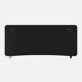 Essentials 140 Gaming Desk | LEDs, Headphone & Drink Mounts (Carbon Fibre Black, 140cm) Gaming Desk - Gaming