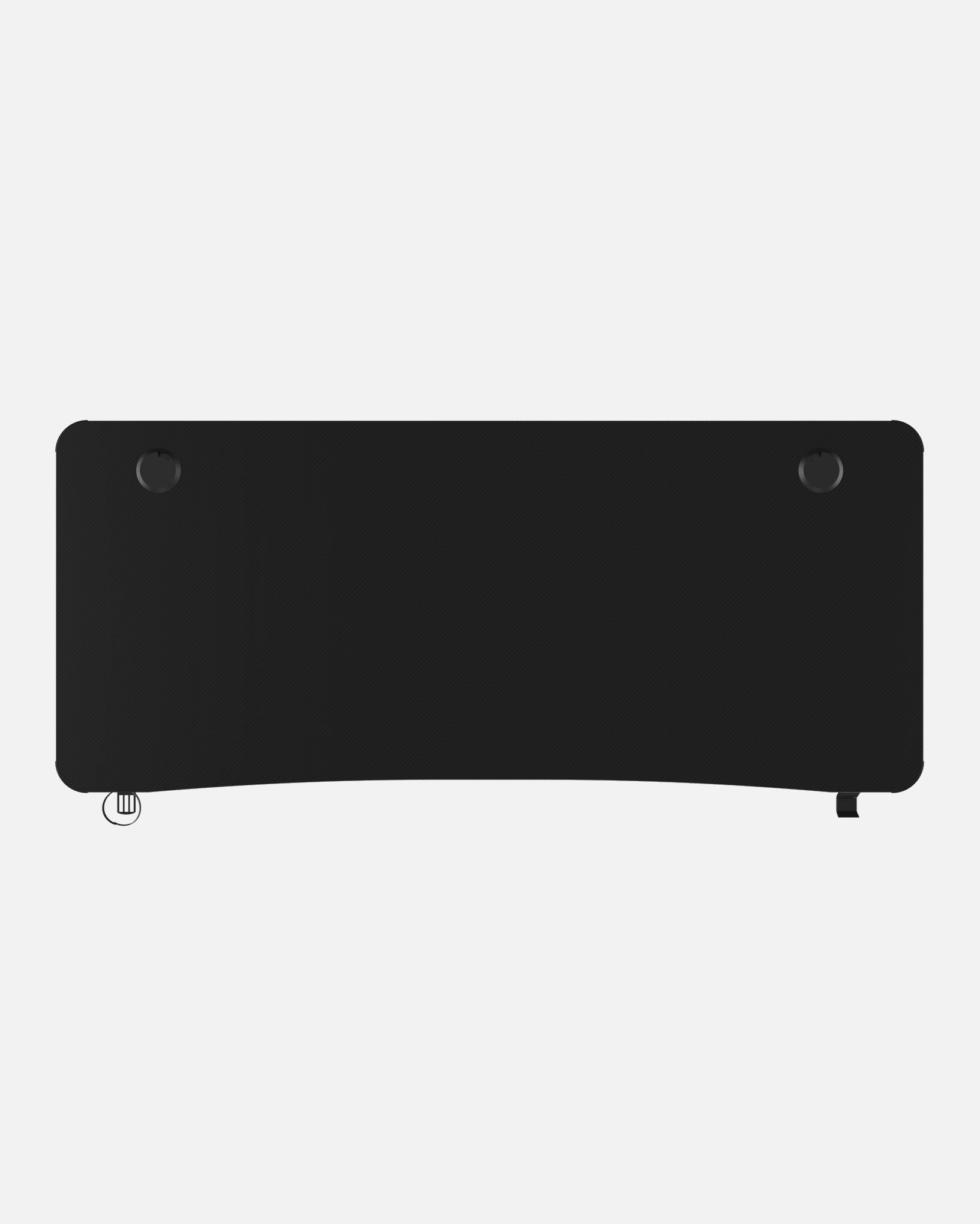 Essentials 140 Gaming Desk | LEDs, Headphone & Drink Mounts (Carbon Fibre Black, 140cm) Gaming Desk - Gaming