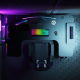 Pro 160 Gaming Desk | LEDs, Headphone & Drink Mounts (Carbon Fibre Black, 160cm) Gaming Desk - Gaming
