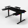 Pro 160 Gaming Desk | LEDs, Headphone & Drink Mounts (Carbon Fibre Black, 160cm) Gaming Desk - Gaming