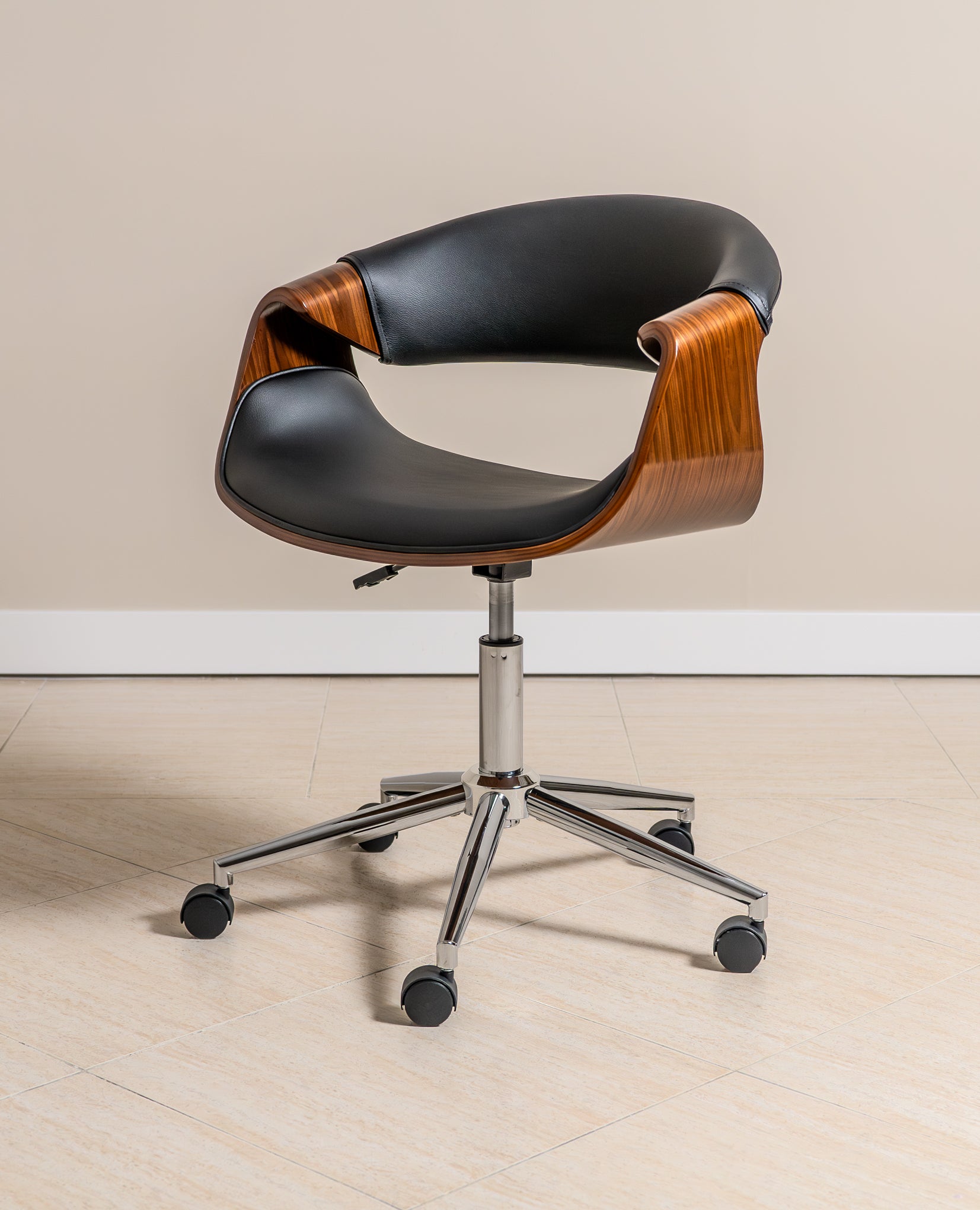 Ergonomic Danish Office Chair (Black, Curve) | Scandinavian Desk Chair Office Chair - Jacob Bek