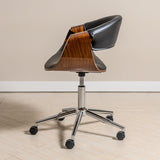 Ergonomic Danish Office Chair (Black, Curve) | Scandinavian Desk Chair Office Chair - Jacob Bek