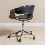 Ergonomic Danish Office Chair (Black, Curve) | Scandinavian Desk Chair Office Chair - Jacob Bek