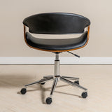 Ergonomic Danish Office Chair (Black, Curve) | Scandinavian Desk Chair Office Chair - Jacob Bek