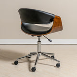 Ergonomic Danish Office Chair (Black, Curve) | Scandinavian Desk Chair Office Chair - Jacob Bek