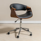 Ergonomic Danish Office Chair (Black, Curve) | Scandinavian Desk Chair Office Chair - Jacob Bek