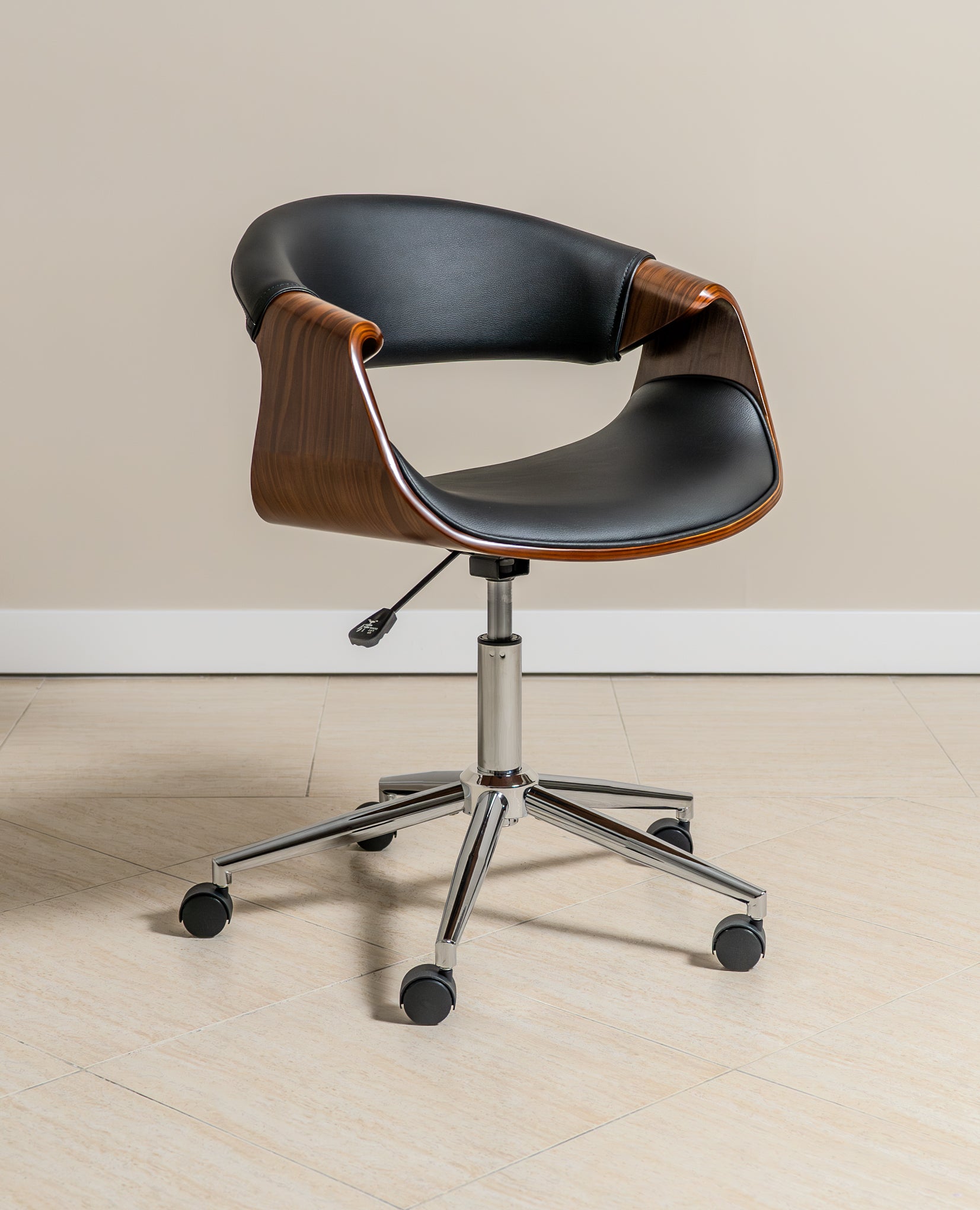 Ergonomic Danish Office Chair (Black, Curve) | Scandinavian Desk Chair Office Chair - Jacob Bek
