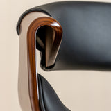 Ergonomic Danish Office Chair (Black, Curve) | Scandinavian Desk Chair Office Chair - Jacob Bek