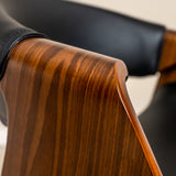 Ergonomic Danish Office Chair (Black, Curve) | Scandinavian Desk Chair Office Chair - Jacob Bek